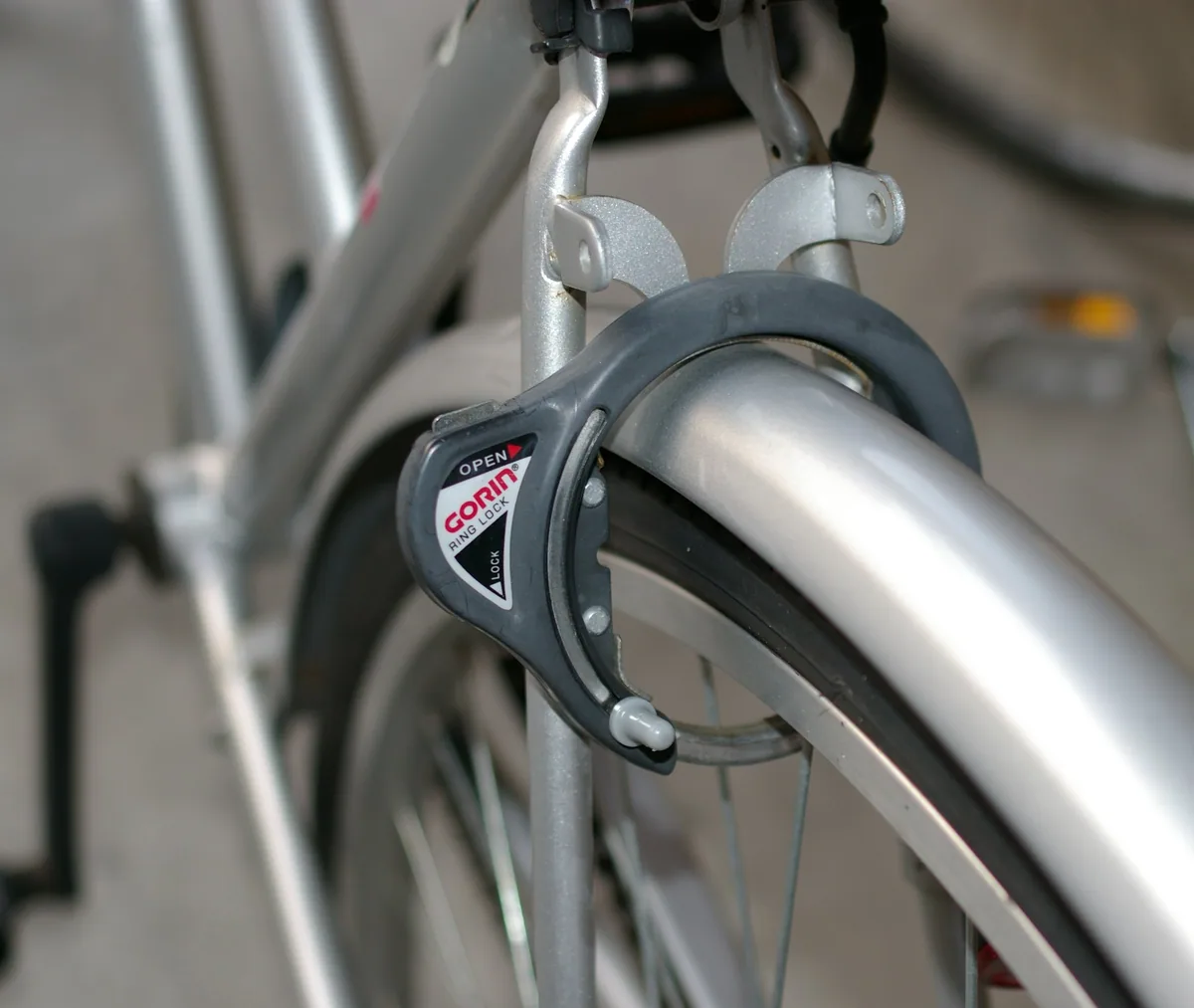 Bicycle frame lock